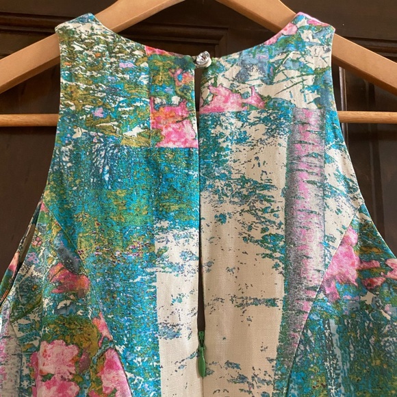 TRACY REESE REVISITED IMPRESSIONIST 4 ANTHROPOLOGIE INTO THE GARDEN DRESS - Picture 7 of 16